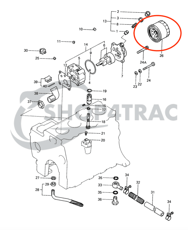 Zestaw filtrów Mitsubishi MT27 - MT33D | Shop4Trac Zestaw filtrów Mitsubishi MT27 - MT33D | Shop4Trac
