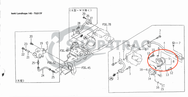 Hydraulikfilter Iseki TF15 – TF23 | TU145 – TU217 | Shop4Trac