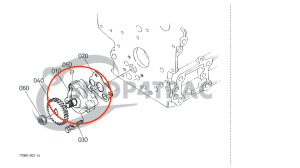 Pompe à huile moteur Kubota Z482 - Z602 | D662 - D722 - D782 - D902 | Shop4Trac