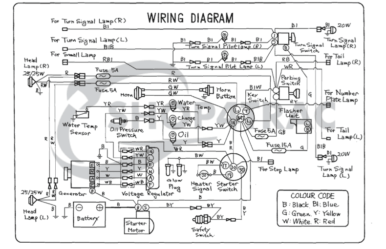 Wiring Diagram Iseki Tx1300 and TX1500 - Everything you need to know | Shop4Trac