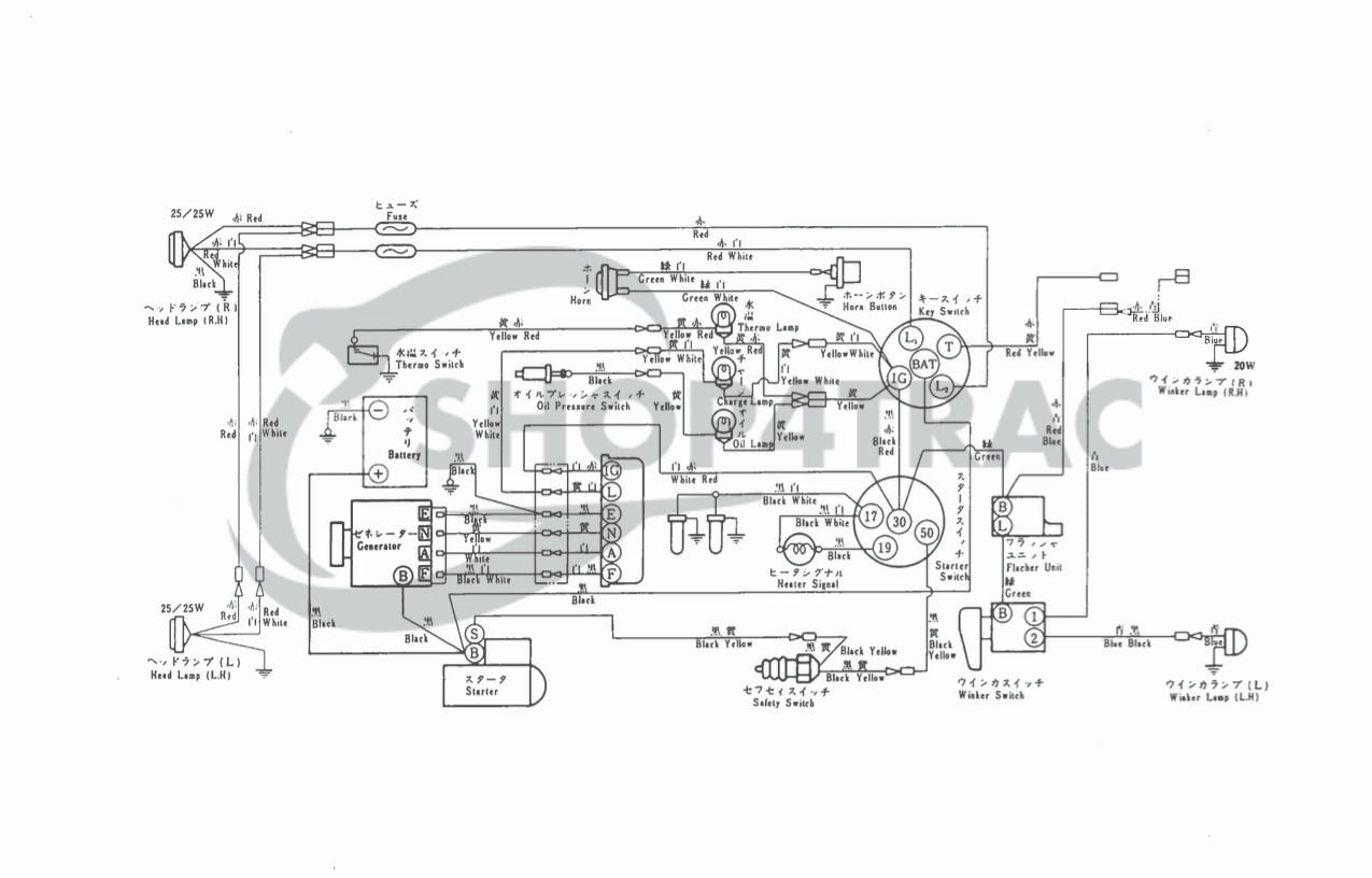 Wiring diagram Iseki TX1410 - TX1510 | TX2140 - TX2160 – Everything you need to know | Shop4Trac