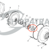 Uszczelniacz olejowy Kubota L1-18 - L1-265 oś przednia | AQ7745E | Sklep4Trac