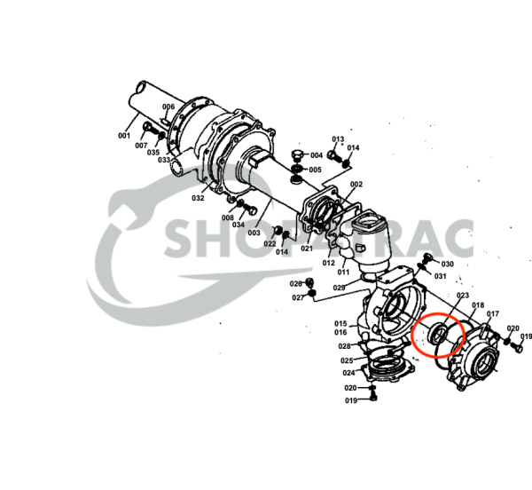 Uszczelka olejowa Kubota L1-18 - L1-265 | L1500 - L2350 Oś przednia | AQ7745E | Sklep4Trac