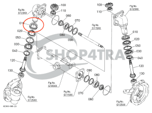 Joint d'essieu avant Kubota B2320 - B2920 | AQ3041E | Shop4Trac