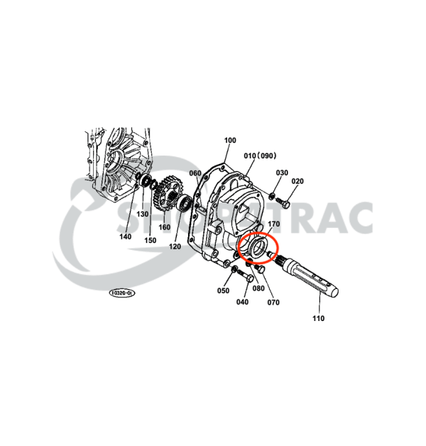 Hinterachsdichtung | Steckachs-Öldichtung Kubota B4200 – B5100 | GB16 – GB20