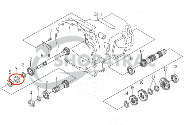 Wellendichtring – PTO TE3210 – TE4270 | TU1700 – TU2101F | TX1000 – TX2160F | TC30458 | Yanmar-Vorderachse