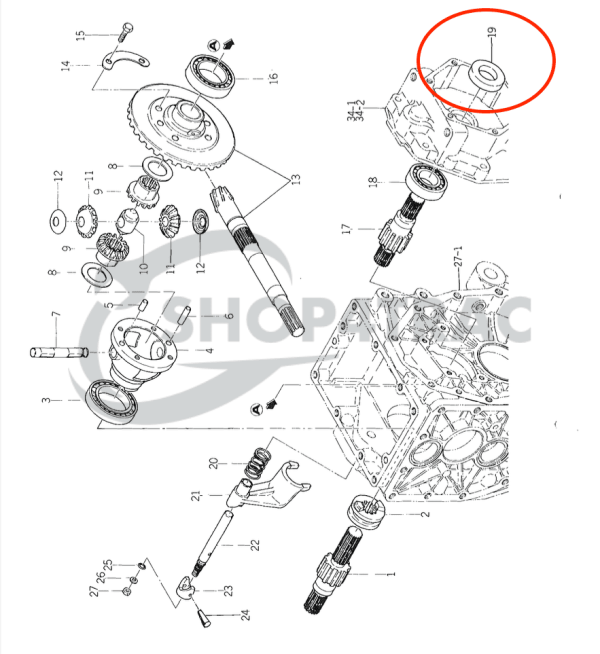 Wellendichtring – PTO TE3210 – TE4270 | TU1700 – TU2101F | TX1000 – TX2160F | TC30458 | Yanmar-Vorderachse