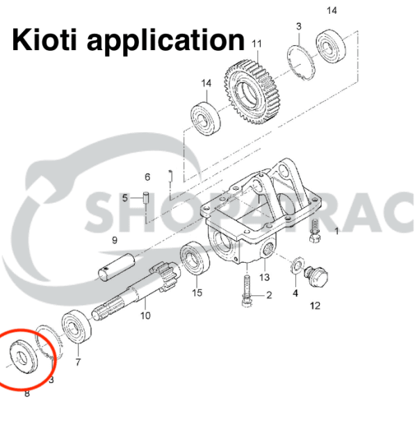 Wellendichtring Kubota L1500 – L3450 | Kioti-Dichtung Zapfwelle CK25 – CK30 | DK35 – DK55 | TC255210