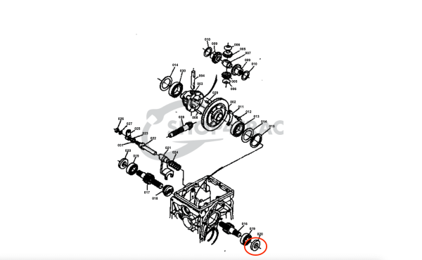 Wellendichtring Iseki Vorderachsdifferential TX1000 – TX2160F | Kubota B6000 | TC25478