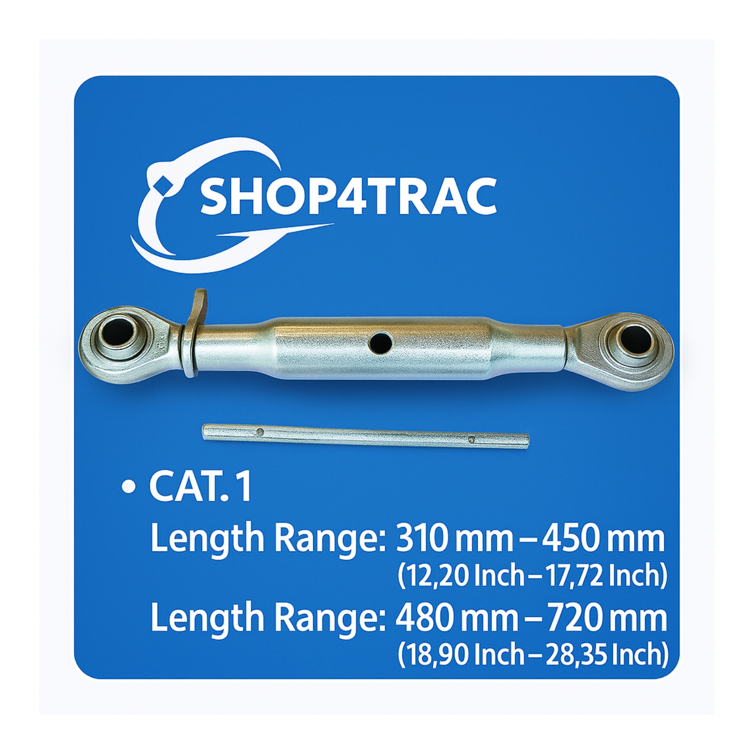 Collegamento superiore Cat.1 | Kubota-Yanmar-Shibaura-Hinomoto-Iseki