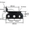 Top link bracket | Top link holder Kubota B5000 – B7001 | B1200 – B7100 (incl. pin + lynch pin)