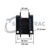 Top link bracket | Top link holder Kubota B5000 – B7001 | B1200 – B7100 (incl. pin + lynch pin)