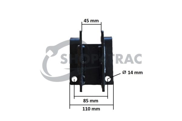 Top link bracket | Top link holder Kubota B5000 – B7001 | B1200 – B7100 (incl. pin + lynch pin)