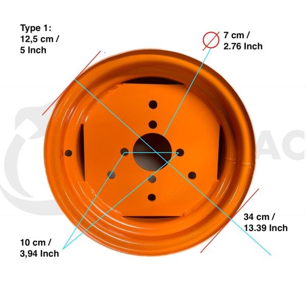 Rueda | llanta Kubota B1200 – B4200 | B6000