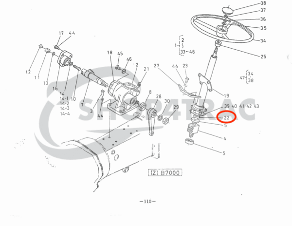 Keerring Kubota B5001 – B7200 | L175 – L2201 | TC19328