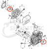 Wellendichtring John Deere Hydrostat | Iseki Zapfwellendichtung | Yanmar | TC35508 | Mitsubishi Kurbelwelle vorne