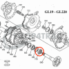 Retén de aceite Kubota GL | L185 – L245 | L1501 – L3800 | Hinomoto NX | AQ7747E |