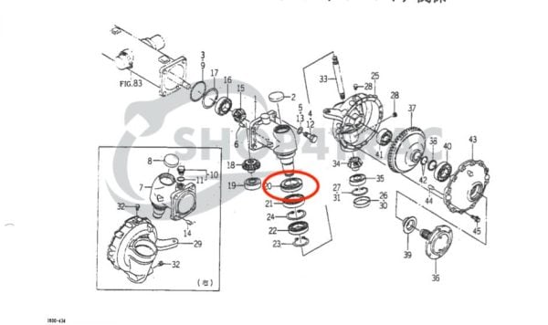 Uszczelniacz przedniej Iseki TG GEAS TG21 - TG33 | TG233 - TG293 – OEM: 1650-434-006-00