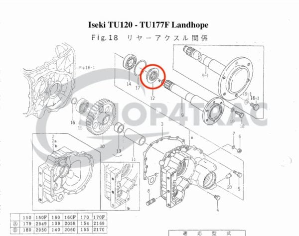 Wellendichtring Steckachse Iseki TX1000-TX2160F | TF15 – TF321 | TU | TC488010