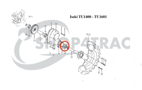 Wellendichtring Steckachse Iseki TX1000-TX2160F | TF15 – TF321 | TU | TC488010