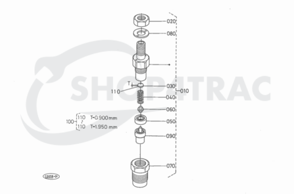 Fuel Injector complete Kubota D1403 | D1463 | D1503 | V2203 | 77MM