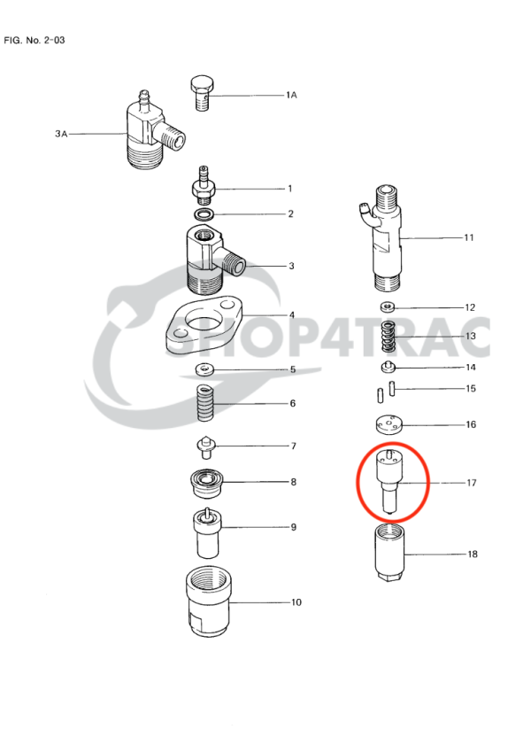 Dysza Wtryskiwacz Mitsubishi K3F – K4F-DI | K3G – K4N | DLLA150P73