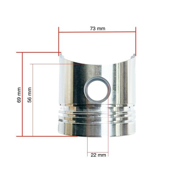 Pistón Yanmar 3T75U | YM1600 – YM250 | F16
