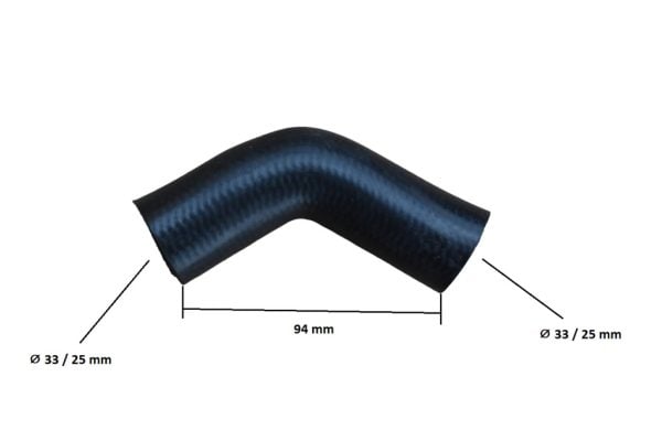 Radiator hose Kubota B1-14 – B1-17 | B1550 – B8200