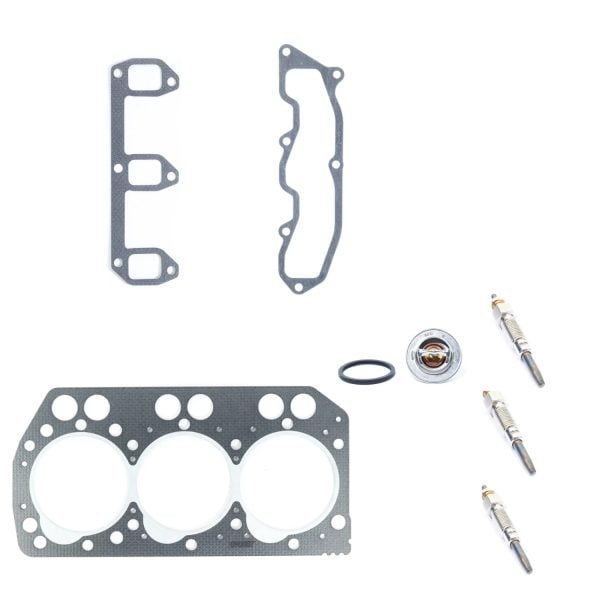 Cilinderkop Iseki E3CD | E3CD-T | E3CE | compleet + koppakking + gloeibougie