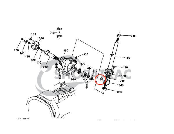 Wellendichtring Kubota B1200 – B1402 | B1750 | B5000 – B6100 Lenksäulendichtung | TC16287