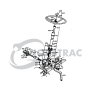 Colonne de direction complète Kubota L175 – L245F | L1501 – L2201 | L1500 – L2000
