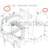 Radiateurslang Iseki TA207 – TA530 compleet | Koelwaterslang boven en onder