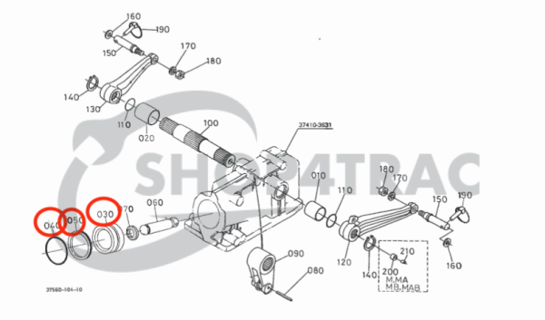 Tłok cylindra podnoszącego | Kompletny tłok podnoszący Kubota B2301 – B3350 | L2050 – L3800 | L1-18 | GT5-GT8