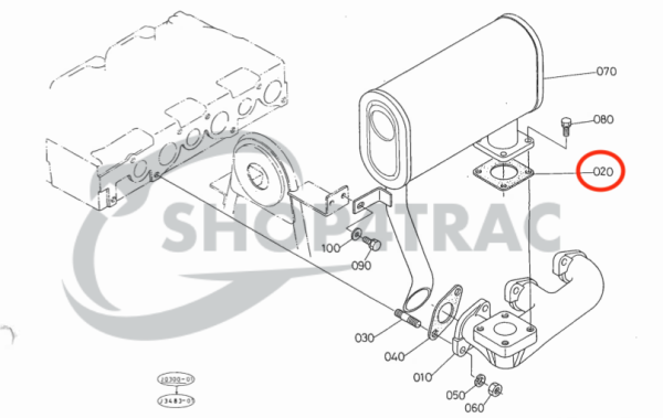 Auspuffkrümmerdichtung Kubota GL | GT | D1402 – D1803 | V2003 bis V2403
