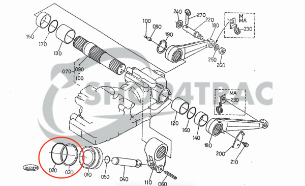 O-Ring und Stützring Hubzylinder Kubota GL19 – GL32 | GL220 – GL338 | Hinomoto NX