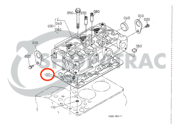 Gasket set Kubota D782 | 3D66 | Hanix