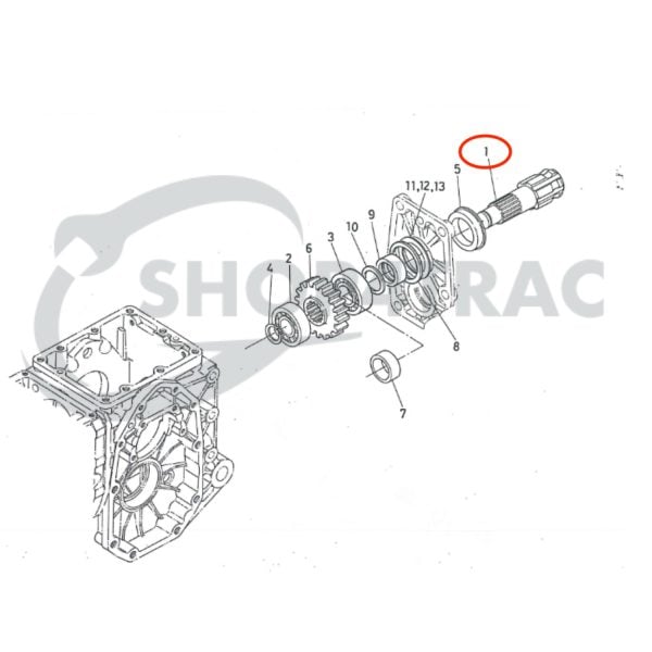 PTO | Power Take-off Kubota B1200 – B1502 | B4200 – B5200 | Zen-noh ZB1200 – ZB1502
