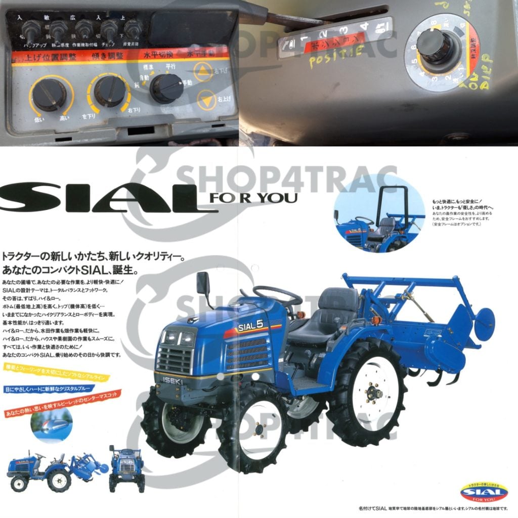 Hefbediening Iseki SIAL TF5 – TF193 | SIAL223 | SIAL21 – SIAL26 | TF21 – TF26 – Hoe werk de Japanse electronische bediening?