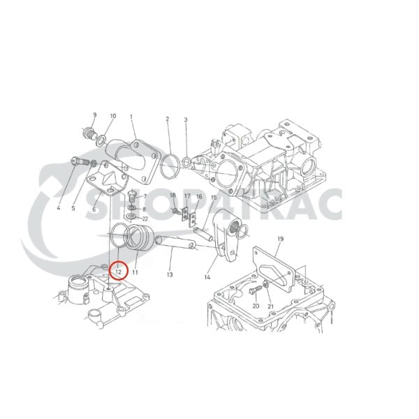 Anillo tórico Cilindro de elevación | Sello Hidráulico Kubota B5000 – B7001 | B1200 – B1502 | B1-10 – B1-15 | XB-1
