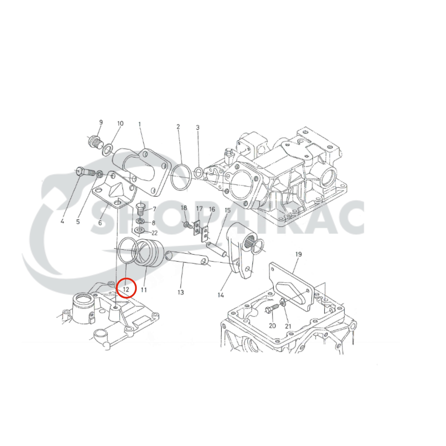 Guarnizione O-ring Kubota