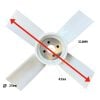 Aletta di raffreddamento Kubota B1200 – B1750 | B20 | B1-14 | B1-16 | 310mm | 4vin