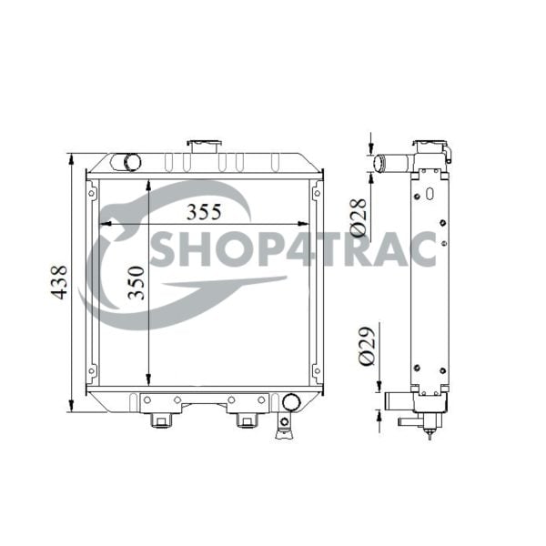 Radiatore Kubota B1750 – B2150 | B1750 HST – B2150 HSD