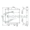Radiateur Kubota B1550D – B1550E – B1550HST-D