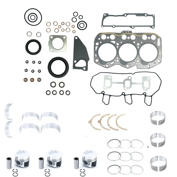 Motor-Überholungssatz Yanmar 3TNV76 | 3D76E | John Deere | Goldoni | Wacker Neuson | Komatsu – OEM: 119737-01330
