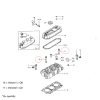 Cylinder head bolt | head bolt Mitsubishi L3A | L3C | L3E | L3E2 | MVL3E engine | Peljob