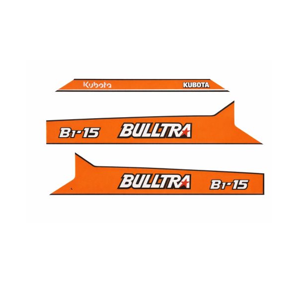 Aufkleber | Aufkleberset Kubota B1-15 | B1 Bulltra Serie