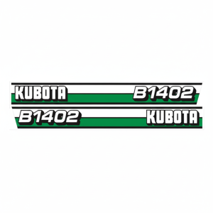 Autocollant | Jeu d'autocollants Kubota B1402 | Type 1