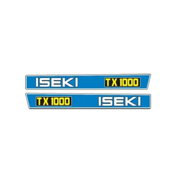 Stickerset Iseki TX1000 | TX Series - Complete Set &amp; Originele Look – OEM: TX1000-DECAL-SET, 1620-901-227-00