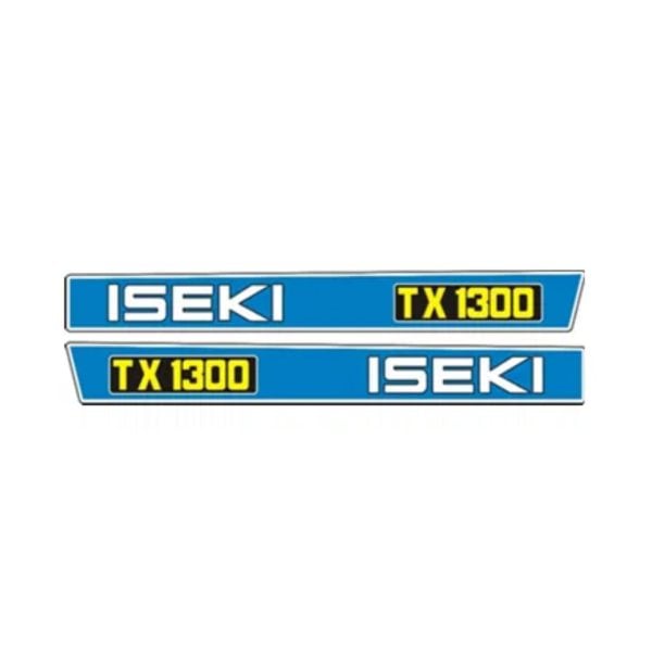 Stickers | stickerset Iseki TX1300 | TX Series – OEM: TX1300-DECAL-SET, 1620-901-229-00