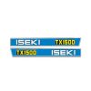 Stickerset Iseki TX1500 | TX Series - Complete Set & Originele Look